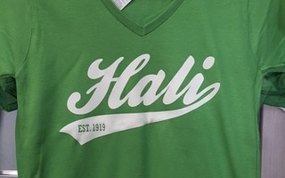 Zöld női póló "V nyakkivágással (HALI)